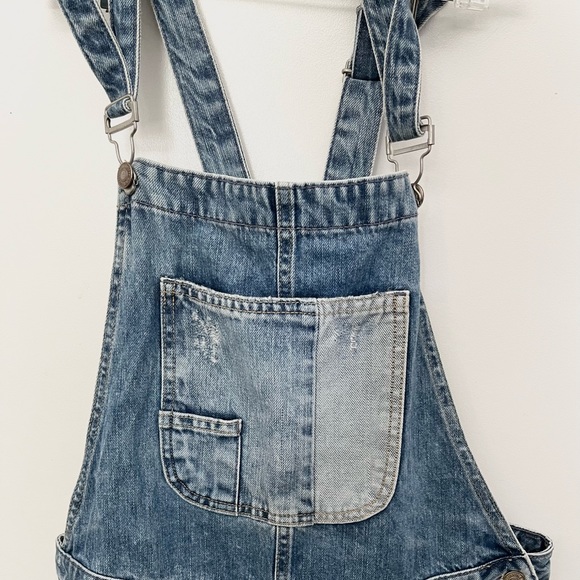 Zara Trafaluc Ripped Denim Overalls - Picture 2 of 6